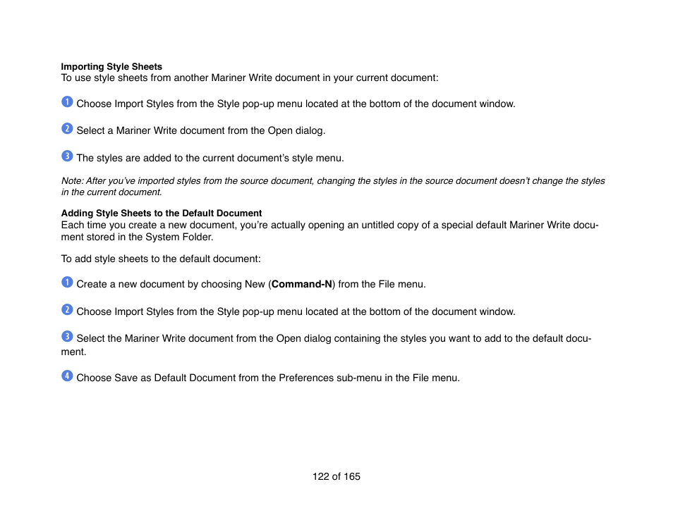 Mariner Software Mariner Write for Mac User Manual | Page 122 / 165