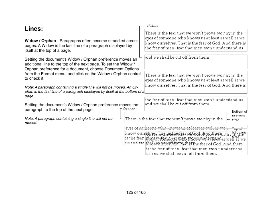 Lines | Mariner Software Mariner Write for Mac User Manual | Page 125 / 165
