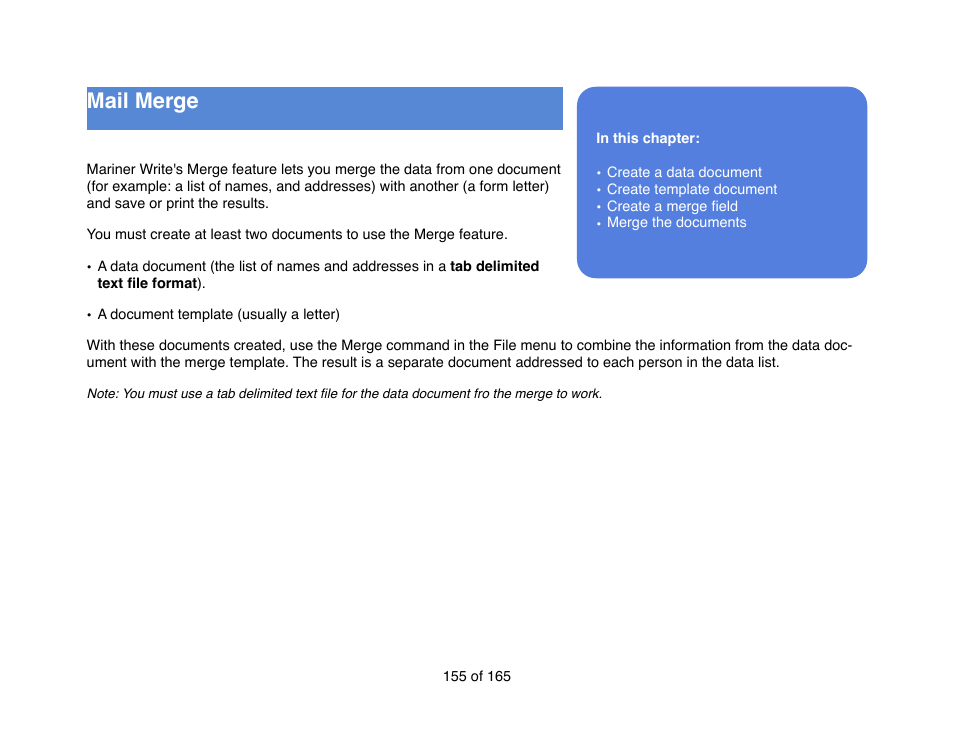 Mariner Software Mariner Write for Mac User Manual | Page 155 / 165