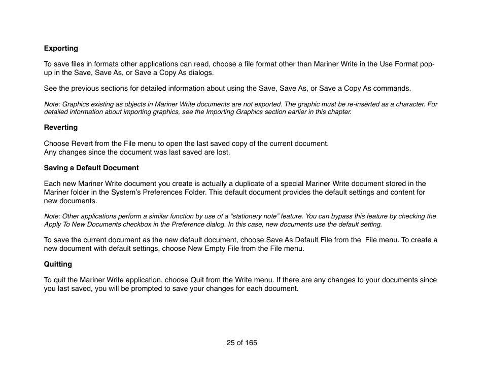 Mariner Software Mariner Write for Mac User Manual | Page 25 / 165