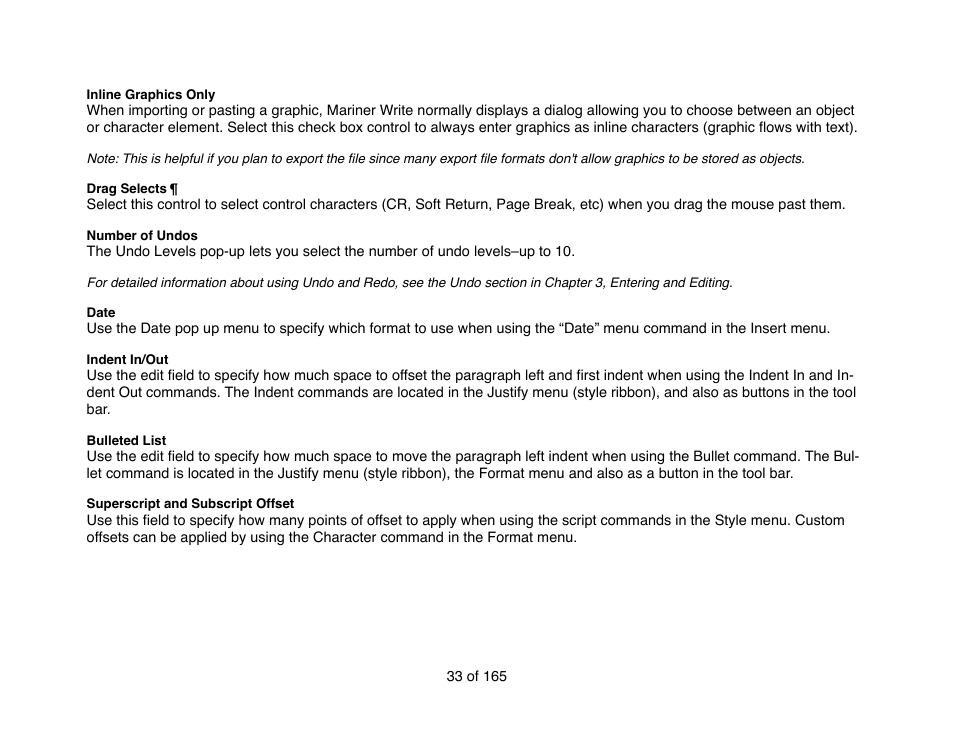 Mariner Software Mariner Write for Mac User Manual | Page 33 / 165
