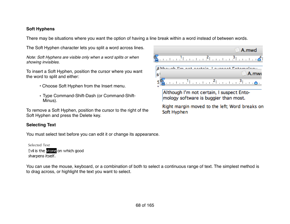 Mariner Software Mariner Write for Mac User Manual | Page 68 / 165