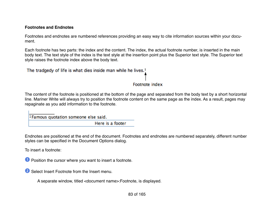 Mariner Software Mariner Write for Mac User Manual | Page 83 / 165