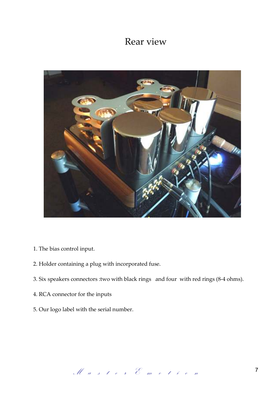 Mastersound Evolution 845 User Manual | Page 7 / 12