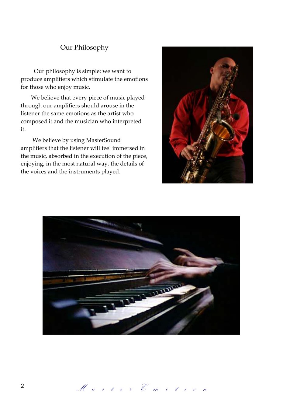 Mastersound PF 100 Limited User Manual | Page 2 / 12