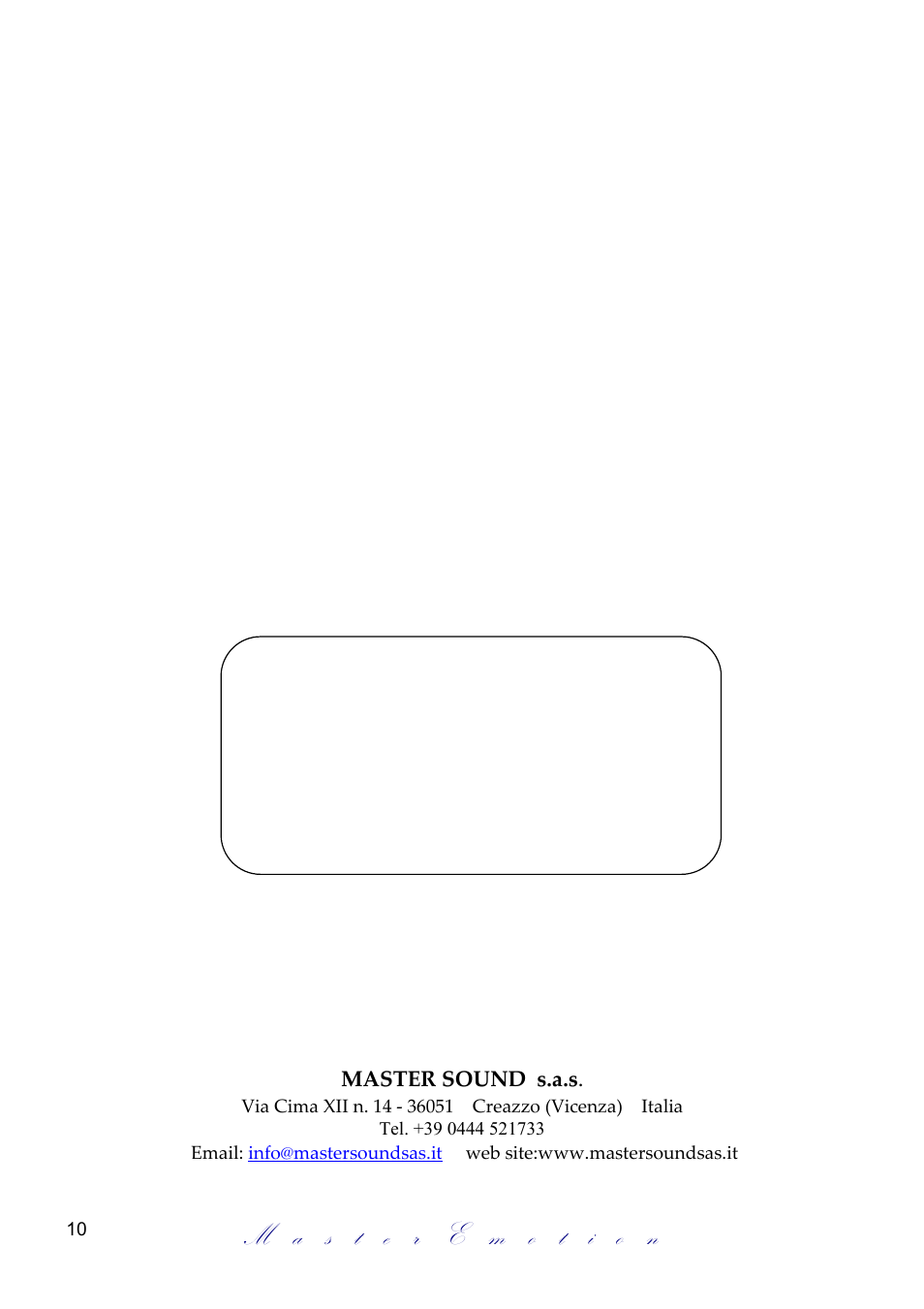 Mastersound PH L5 User Manual | Page 10 / 10