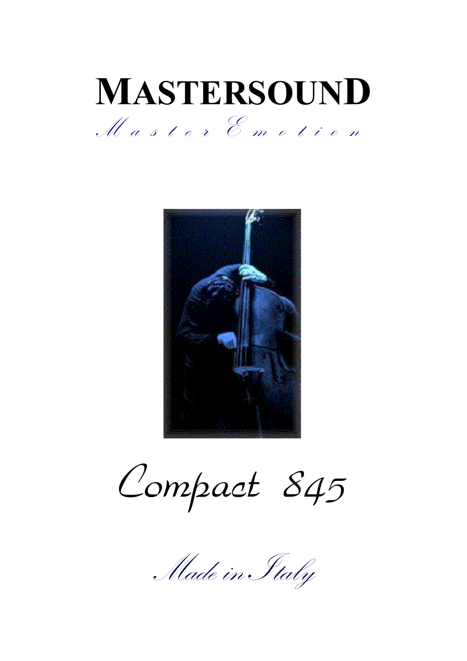 Mastersound Compact 845 versione 2 User Manual | 12 pages