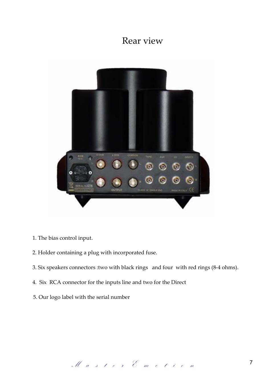 Mastersound Compact 845 versione 2 User Manual | Page 7 / 12