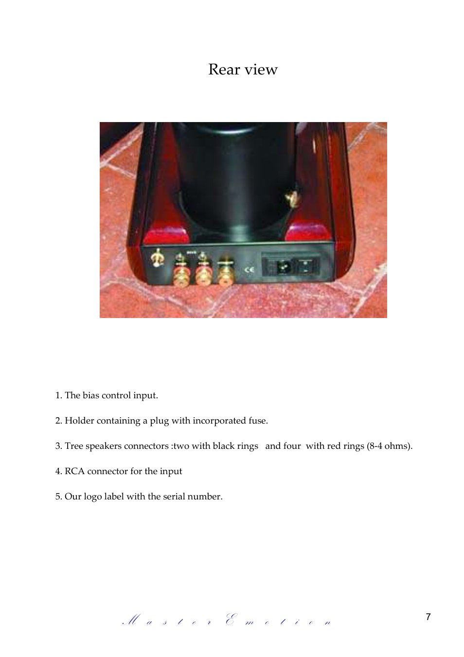 Mastersound Monoblock 845 User Manual | Page 7 / 12