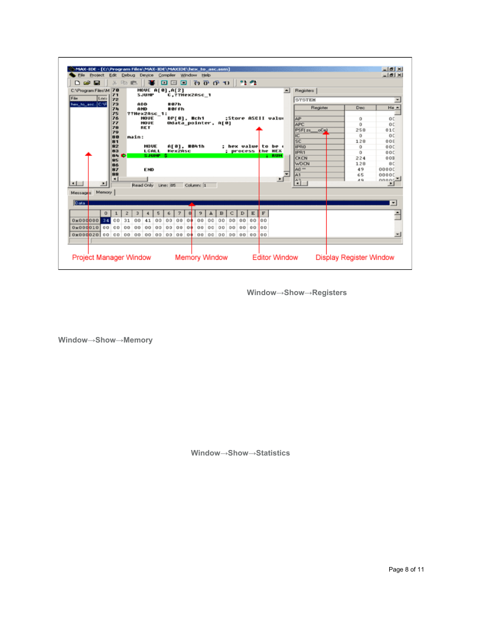 Maxim Integrated MAX-IDE MAXQ Microcontrollers User Manual | Page 8 / 11