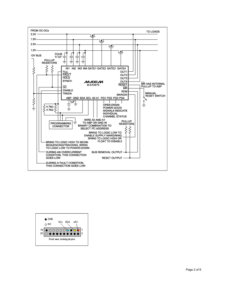 Maxim Integrated MAX6876 Power-Supply Tracker/Sequencer User Manual | Page 2 / 6