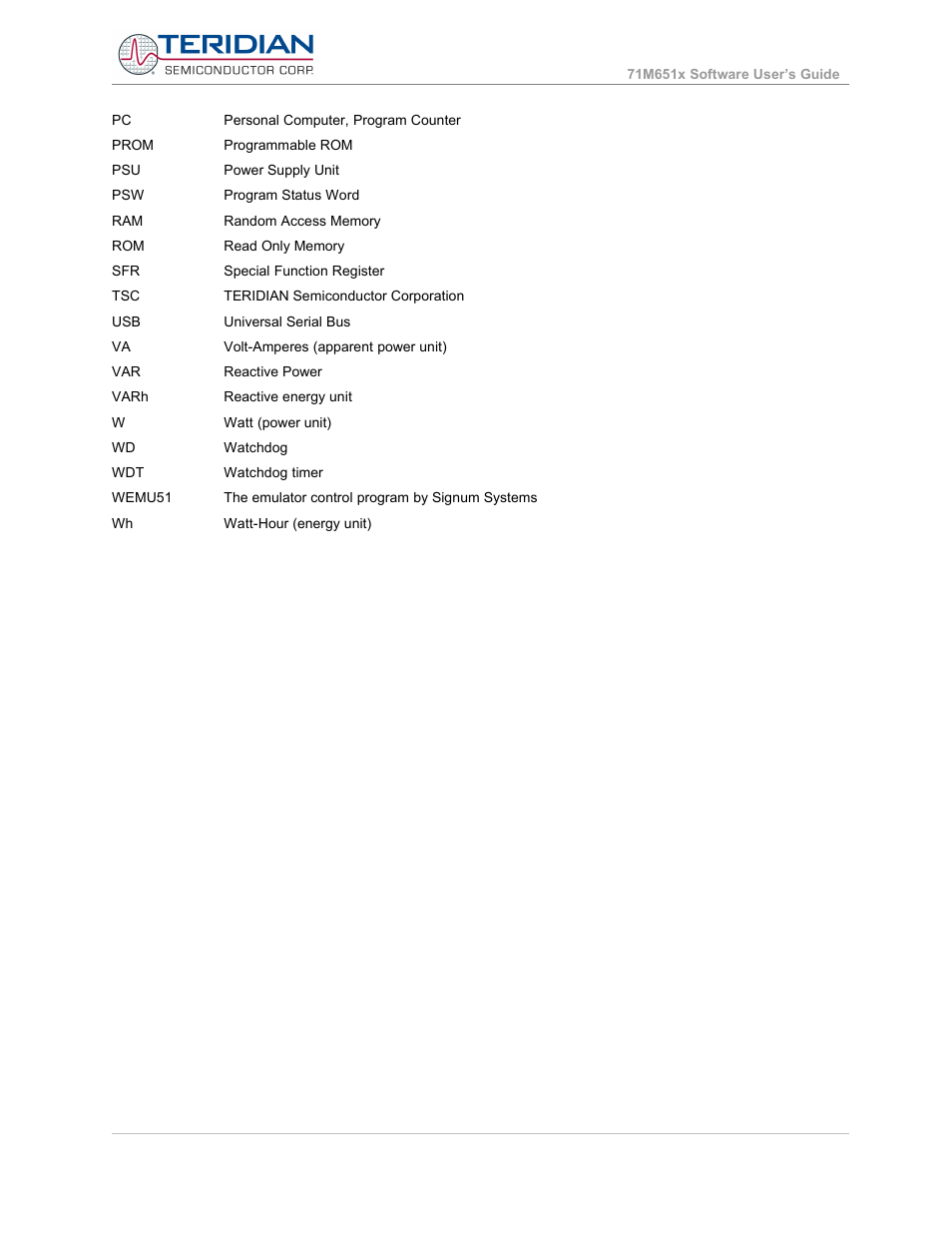Maxim Integrated 71M6513H Power Meter IC Family Software User Manual | Page 136 / 137