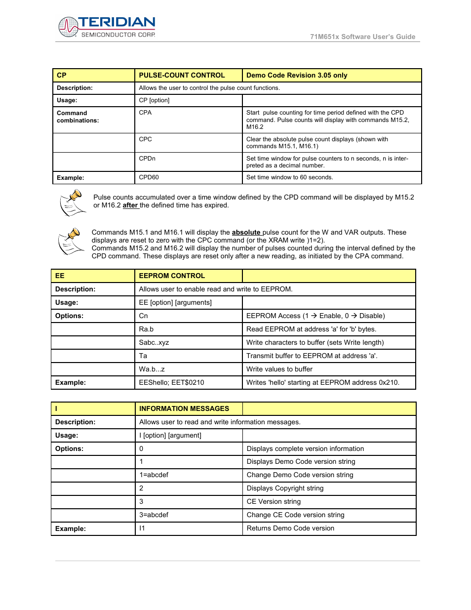 Maxim Integrated 71M6513H Power Meter IC Family Software User Manual | Page 24 / 137