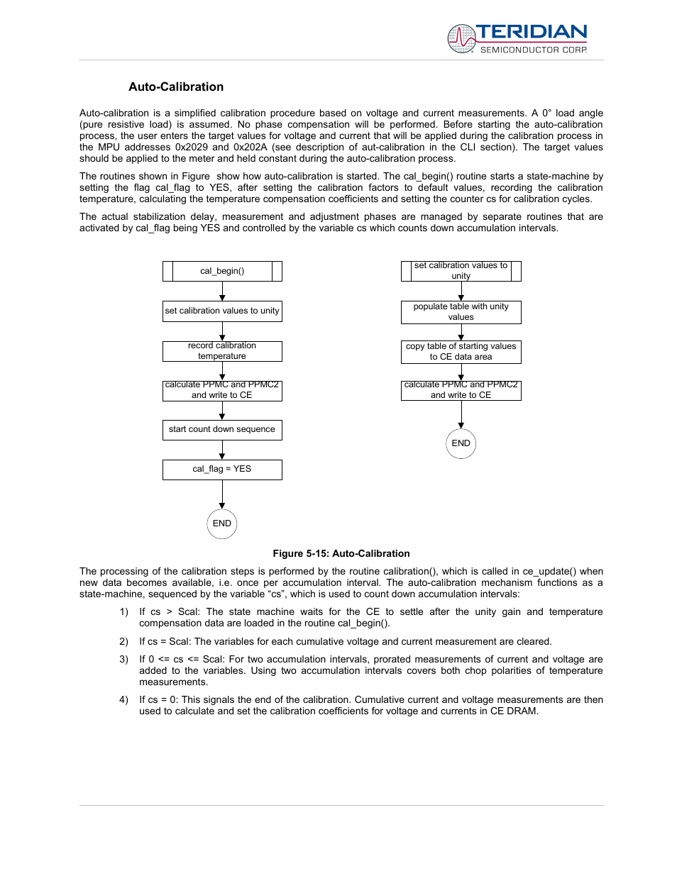Auto-calibration | Maxim Integrated 71M6513H Power Meter IC Family Software User Manual | Page 57 / 137