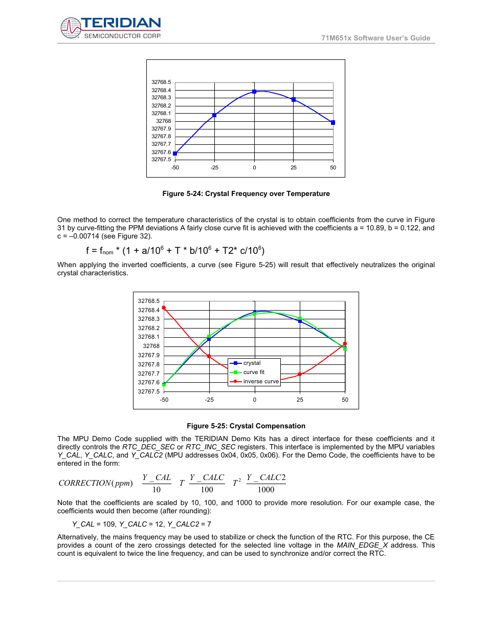 F = f, 1 + a/10, T * b/10 | T2* c/10 | Maxim Integrated 71M6513H Power Meter IC Family Software User Manual | Page 82 / 137