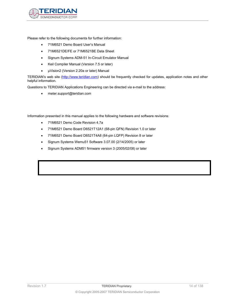 2 related documentation, 3 compatibility statement, Related documentation | Compatibility statement | Maxim Integrated 71M6521BE Energy Meter IC Family Software User Manual | Page 14 / 138
