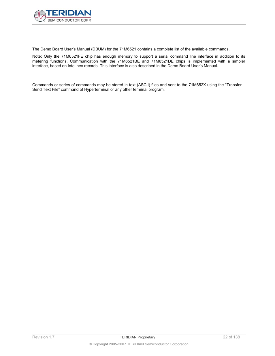 2 cli commands, 3 command (macro) files, Cli commands | Command (macro) files | Maxim Integrated 71M6521BE Energy Meter IC Family Software User Manual | Page 22 / 138