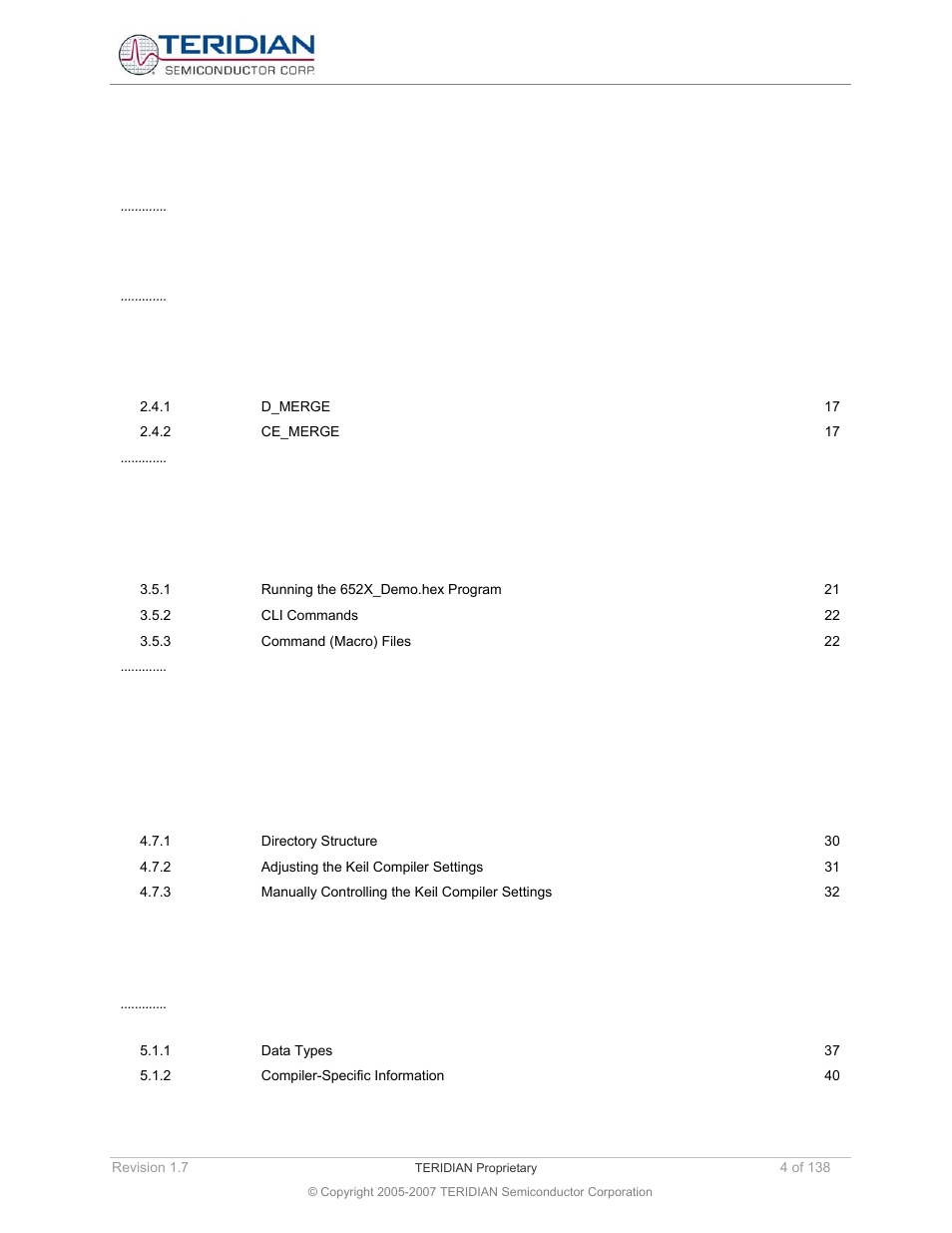 Maxim Integrated 71M6521BE Energy Meter IC Family Software User Manual | Page 4 / 138