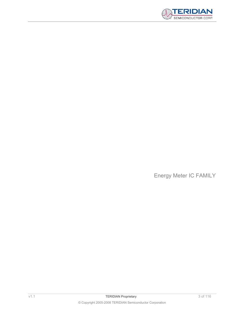 Software user’s guide, Energy meter ic family | Maxim Integrated 71M6534 Energy Meter IC Family Software User Manual | Page 3 / 116