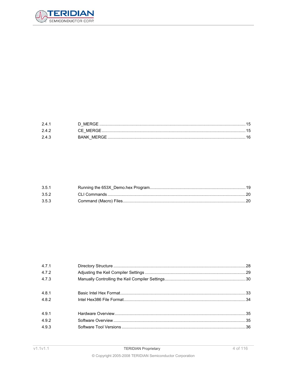 Maxim Integrated 71M6534 Energy Meter IC Family Software User Manual | Page 4 / 116