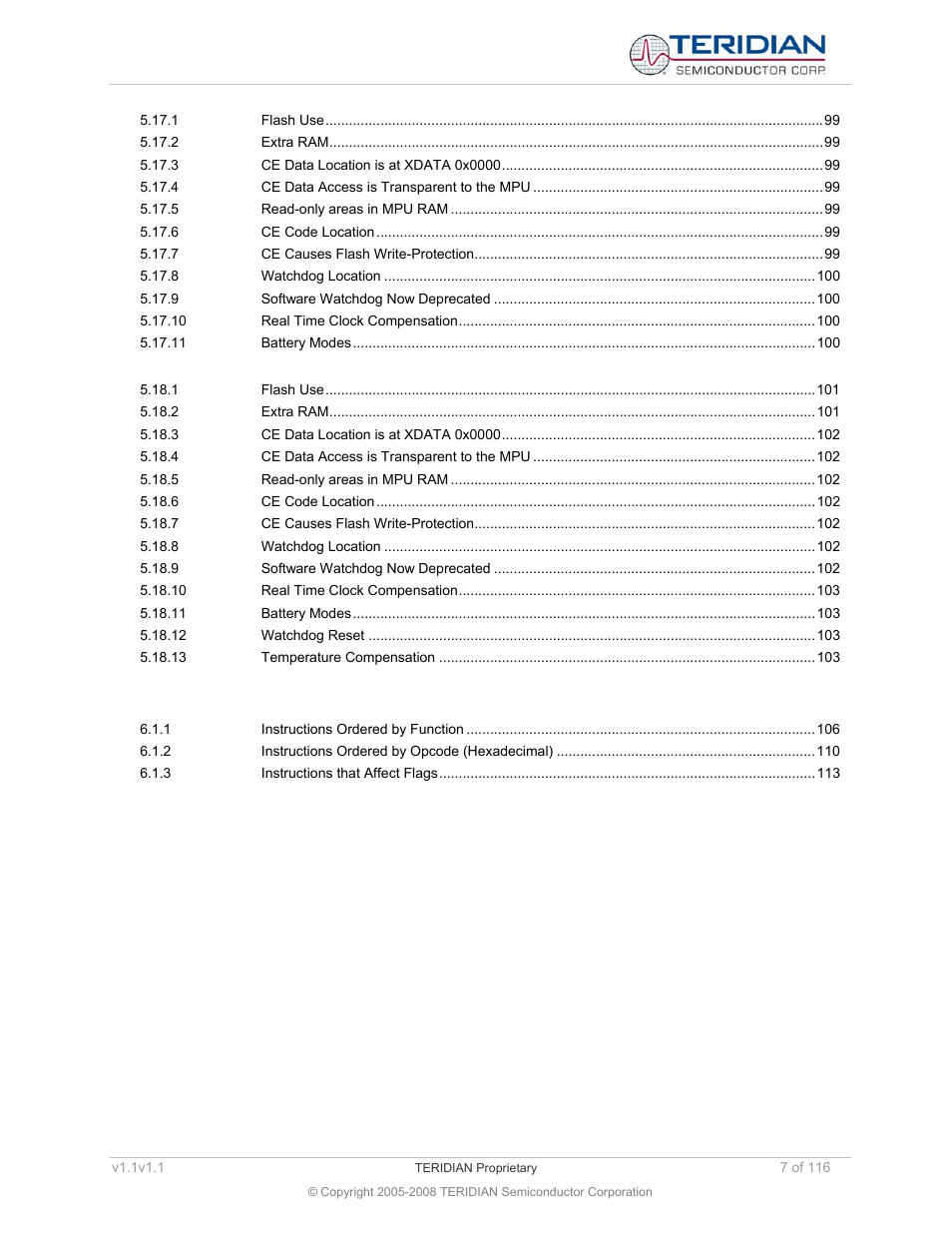 Maxim Integrated 71M6534 Energy Meter IC Family Software User Manual | Page 7 / 116