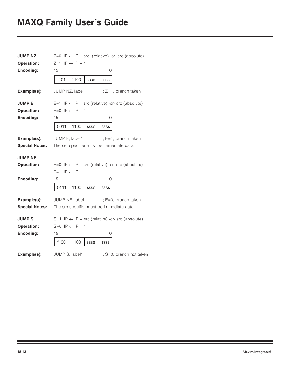 Maxq family user’s guide | Maxim Integrated MAXQ Family User Manual | Page 190 / 216