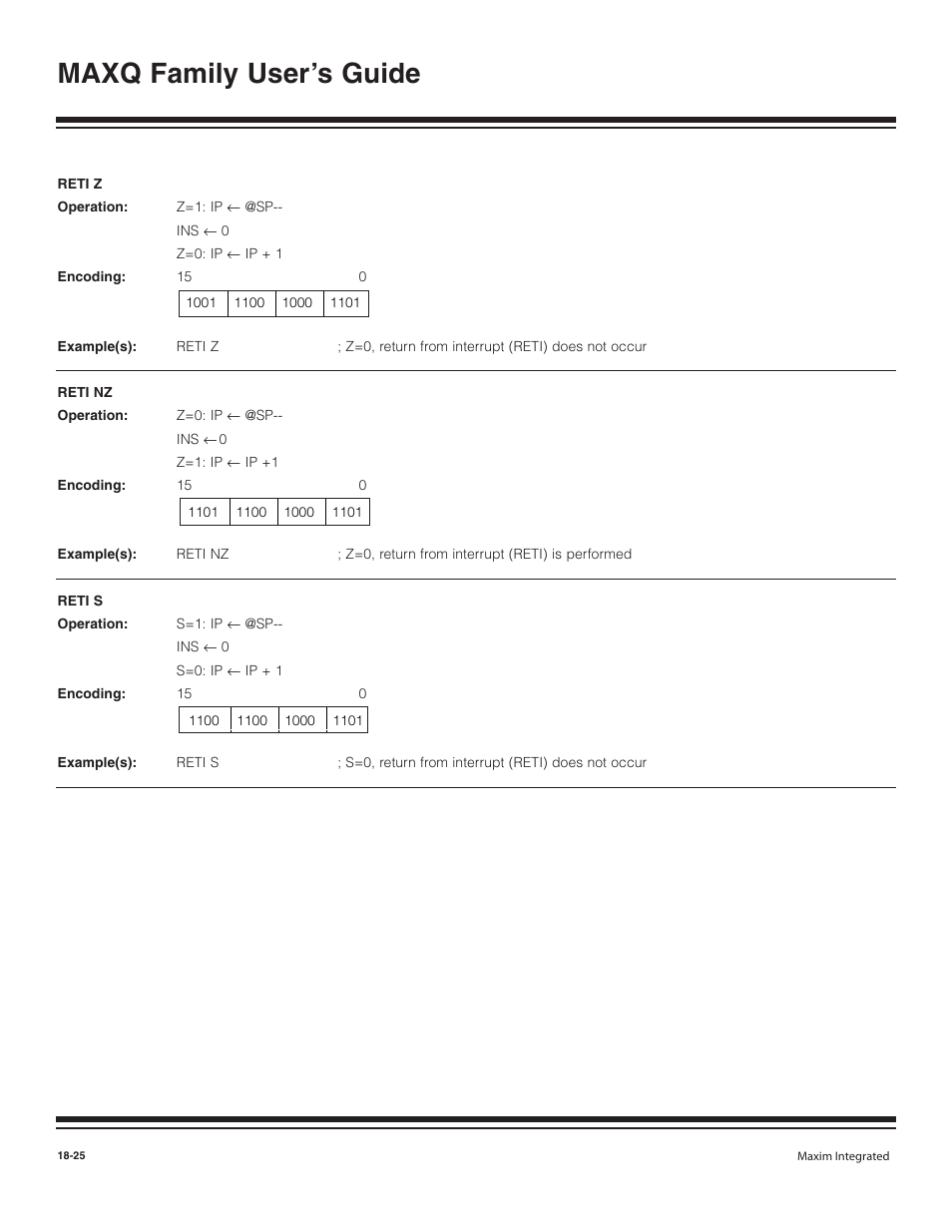 Maxq family user’s guide | Maxim Integrated MAXQ Family User Manual | Page 202 / 216