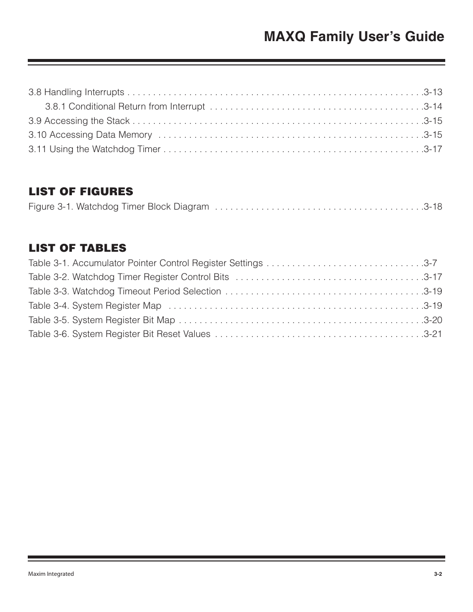 Maxq family user’s guide | Maxim Integrated MAXQ Family User Manual | Page 27 / 216