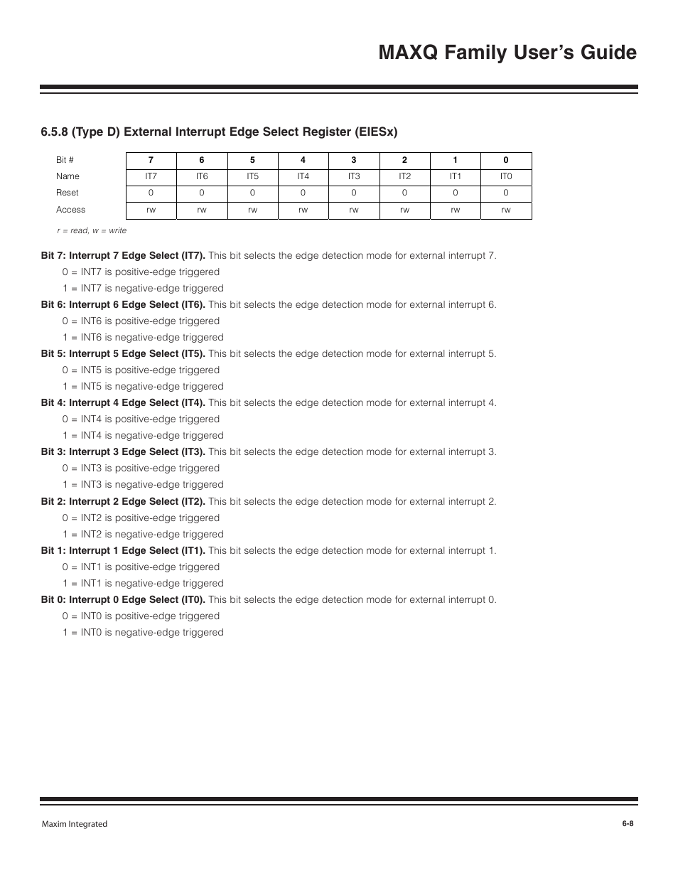 8 (type d) external inte, Maxq family user’s guide | Maxim Integrated MAXQ Family User Manual | Page 65 / 216