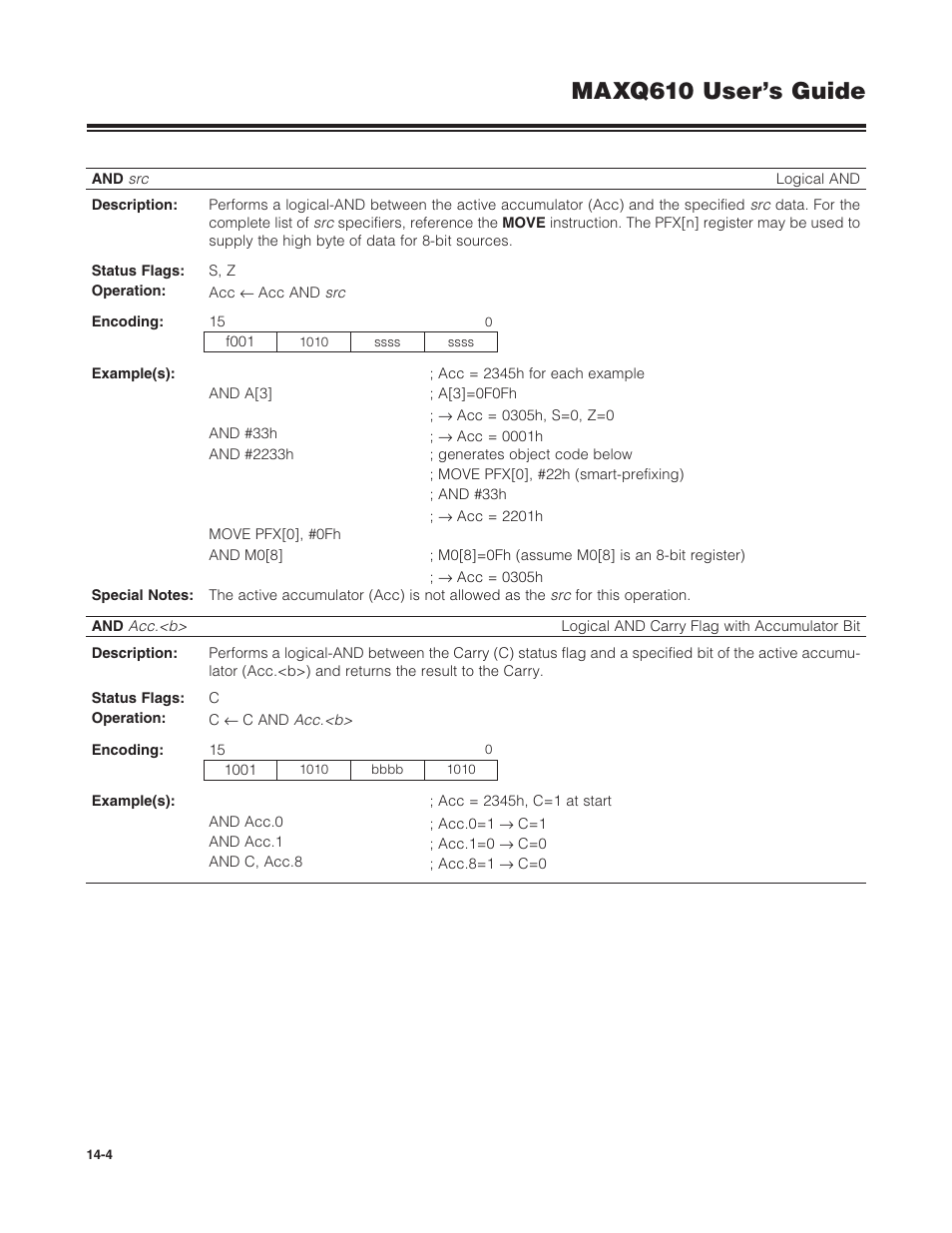 Maxq610 user’s guide | Maxim Integrated MAXQ610 User Manual | Page 171 / 203