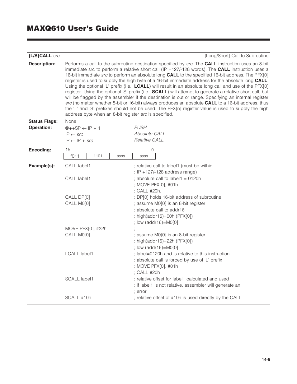 Maxq610 user’s guide | Maxim Integrated MAXQ610 User Manual | Page 172 / 203