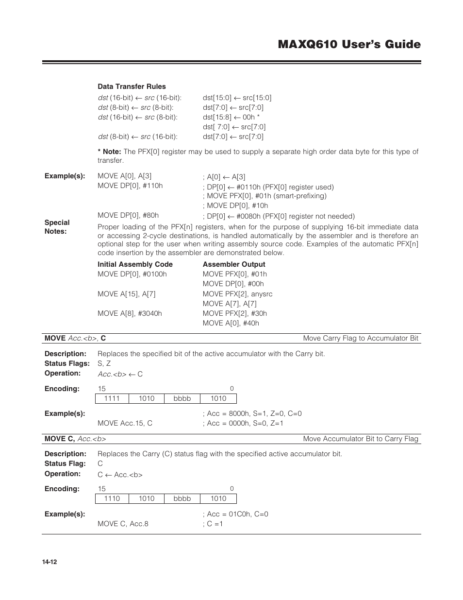 Maxq610 user’s guide | Maxim Integrated MAXQ610 User Manual | Page 179 / 203