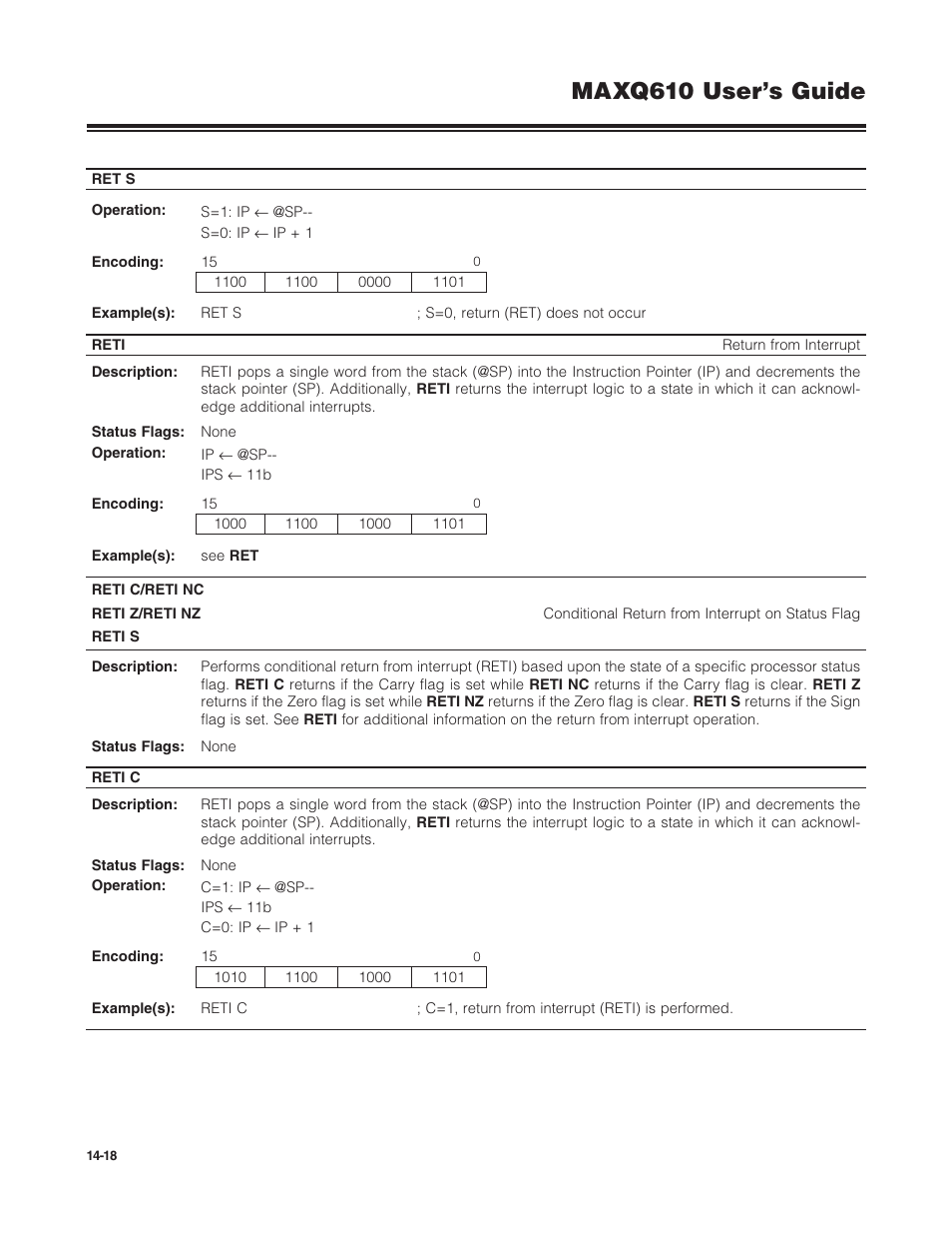 Maxq610 user’s guide | Maxim Integrated MAXQ610 User Manual | Page 185 / 203