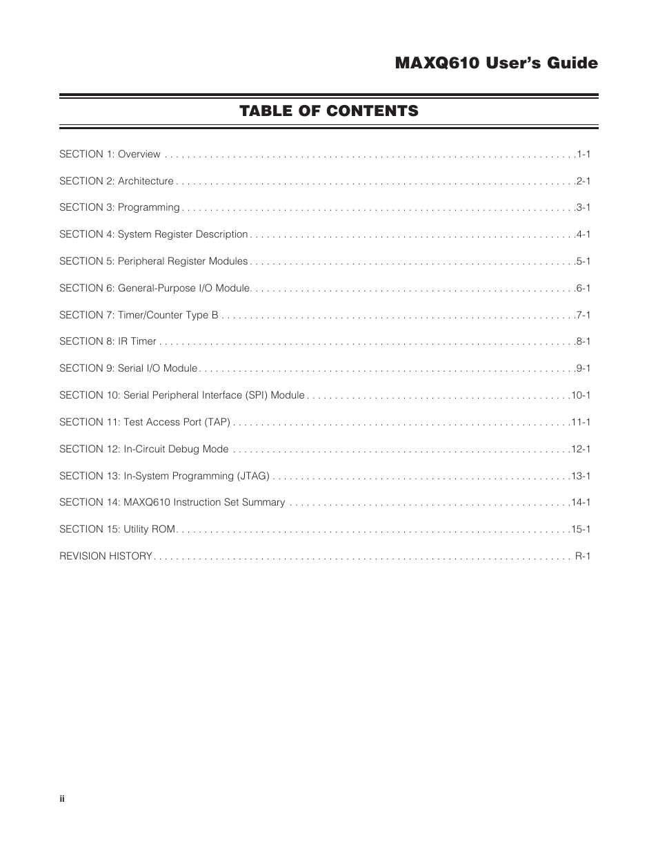 Maxim Integrated MAXQ610 User Manual | Page 2 / 203