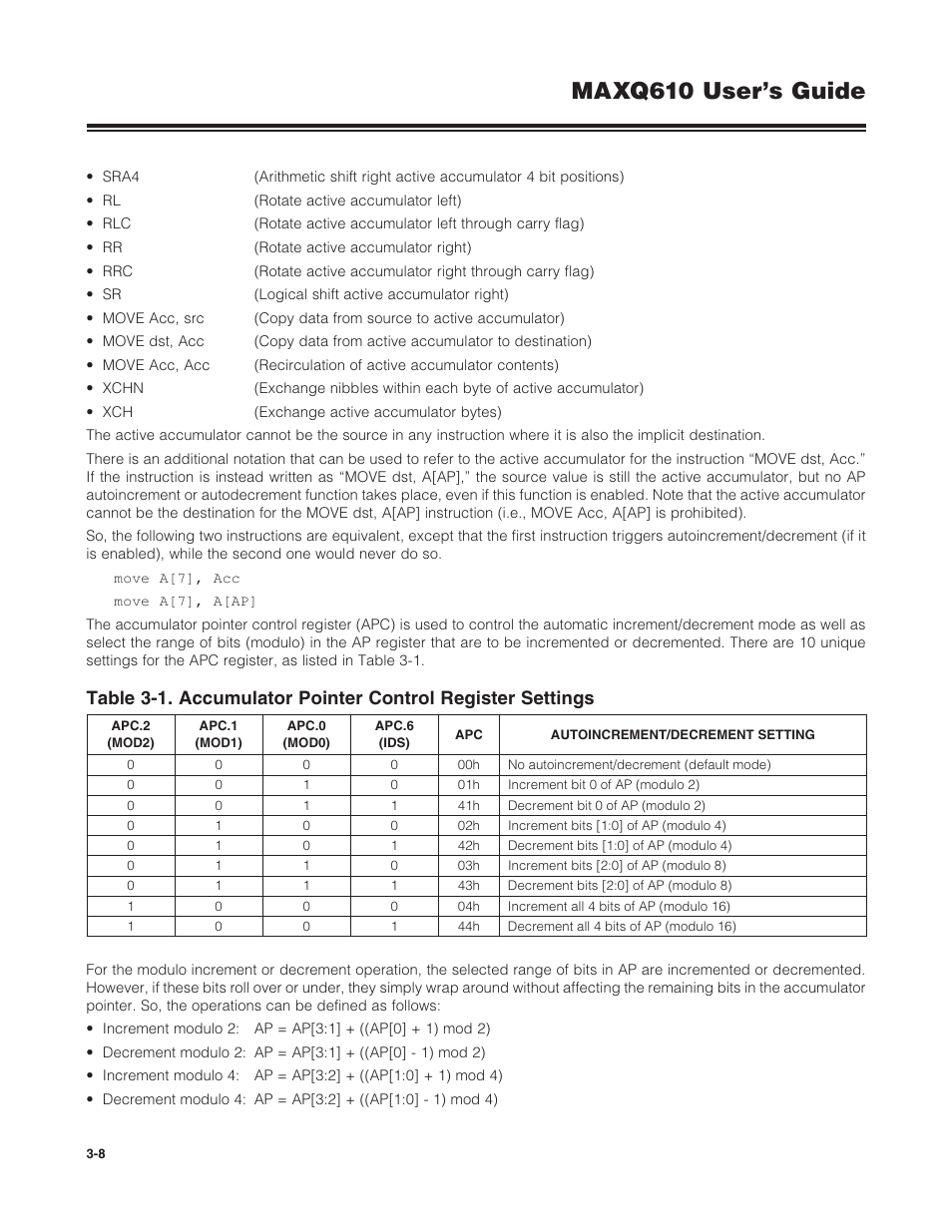 Maxq610 user’s guide | Maxim Integrated MAXQ610 User Manual | Page 43 / 203