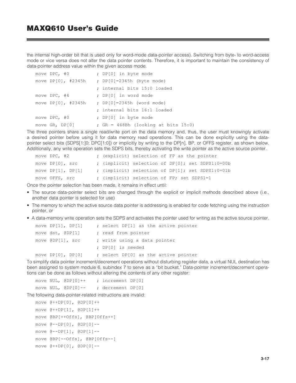 Maxq610 user’s guide | Maxim Integrated MAXQ610 User Manual | Page 52 / 203