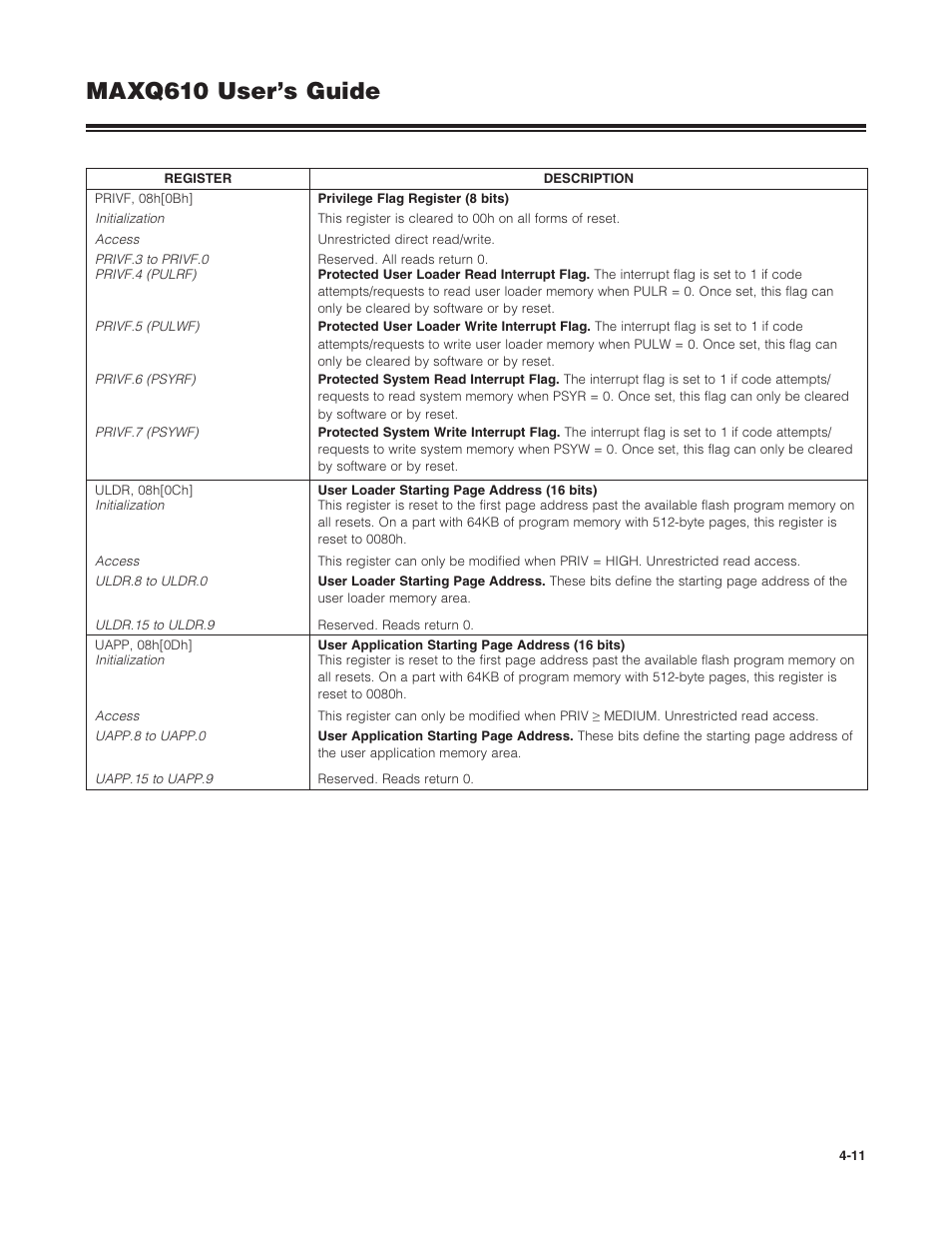 Maxq610 user’s guide | Maxim Integrated MAXQ610 User Manual | Page 66 / 203