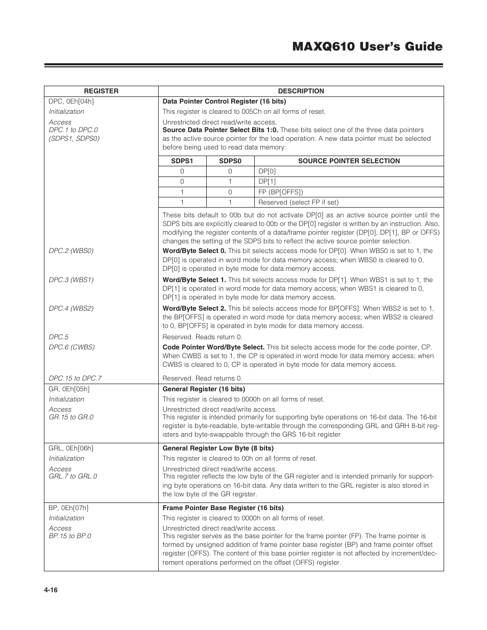 Maxq610 user’s guide | Maxim Integrated MAXQ610 User Manual | Page 71 / 203