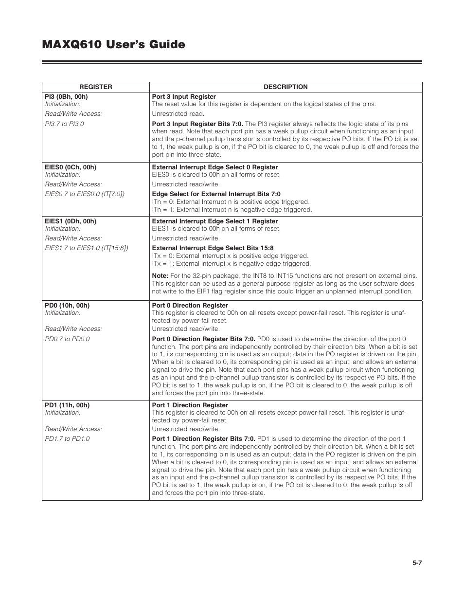 Maxq610 user’s guide | Maxim Integrated MAXQ610 User Manual | Page 79 / 203