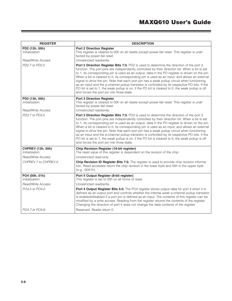 Maxq610 user’s guide | Maxim Integrated MAXQ610 User Manual | Page 80 / 203