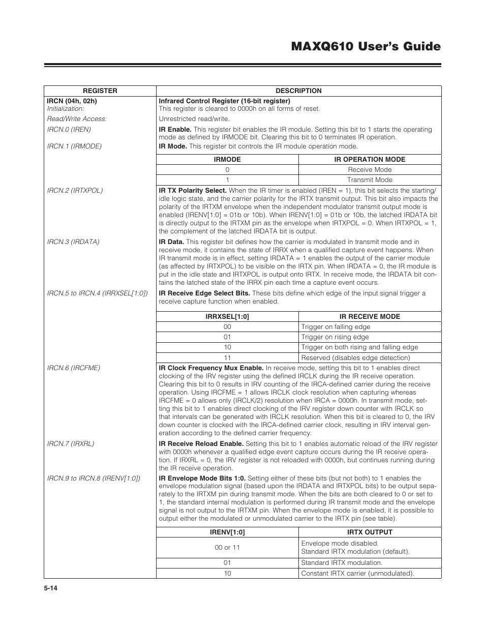 Maxq610 user’s guide | Maxim Integrated MAXQ610 User Manual | Page 86 / 203