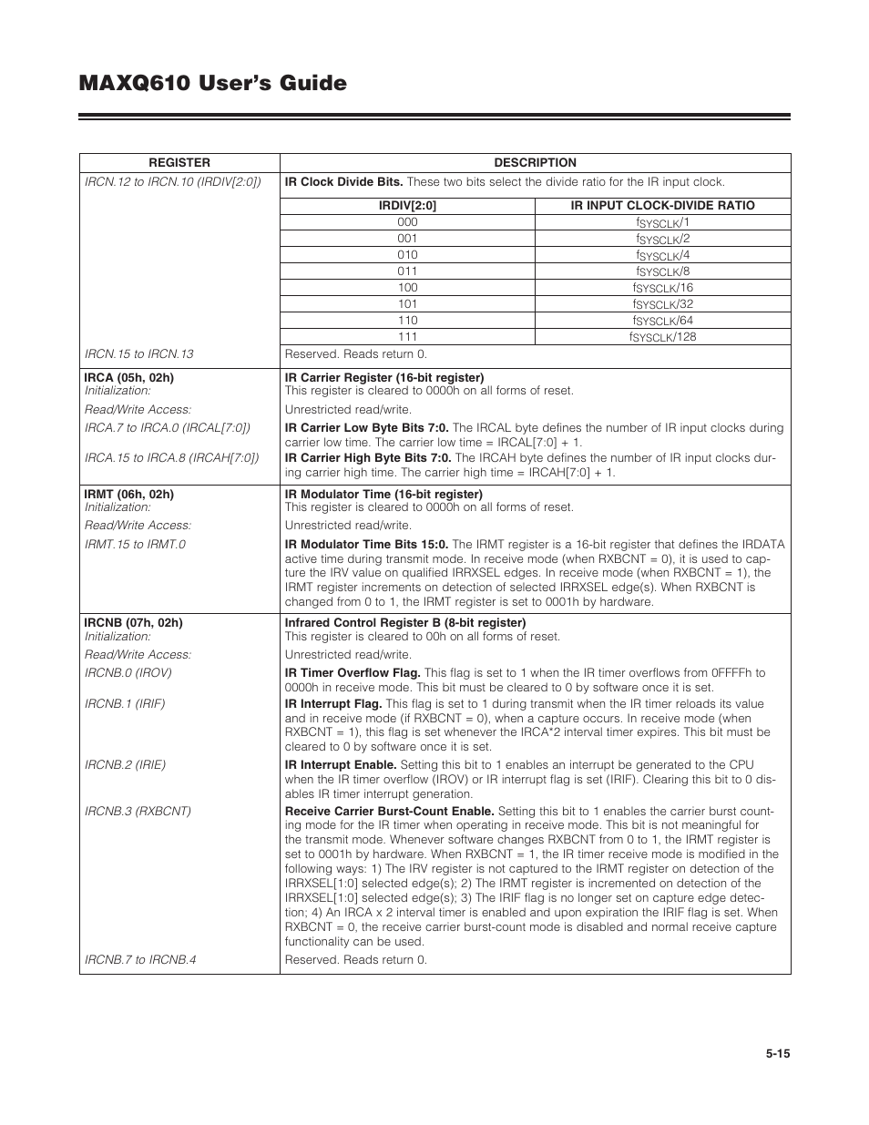 Maxq610 user’s guide | Maxim Integrated MAXQ610 User Manual | Page 87 / 203