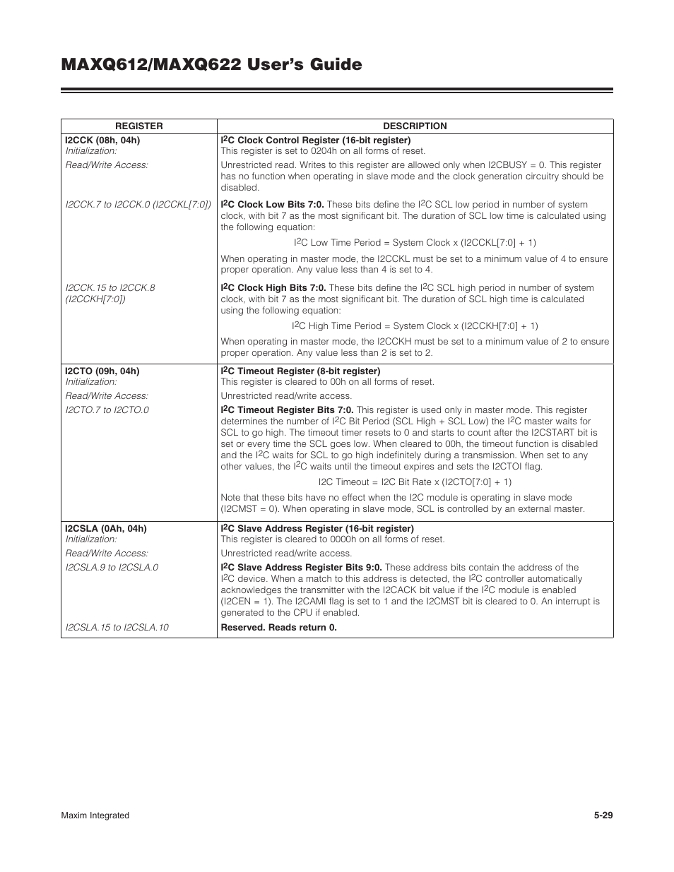 Maxim Integrated MAXQ622 User Manual | Page 102 / 255