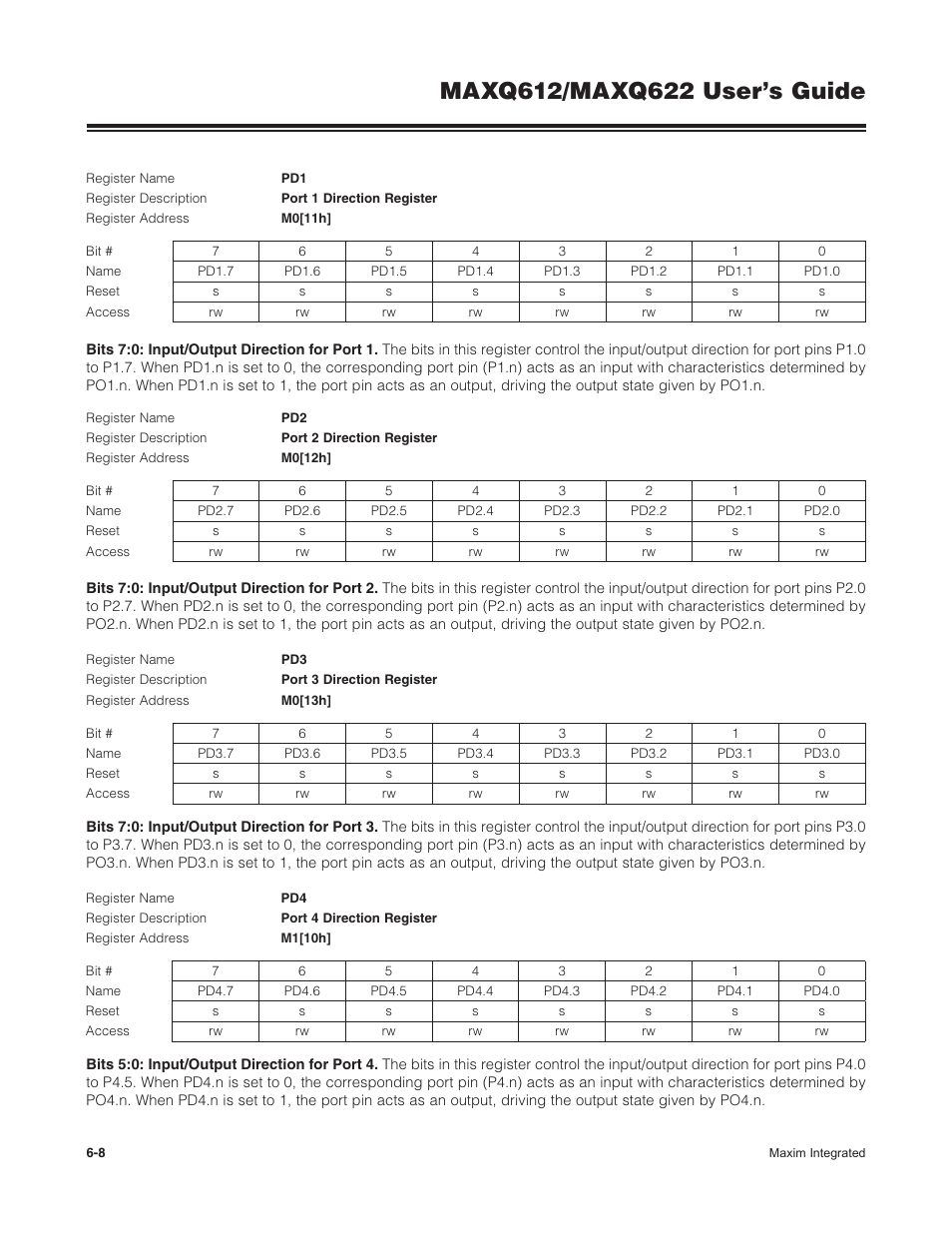 Maxim Integrated MAXQ622 User Manual | Page 110 / 255