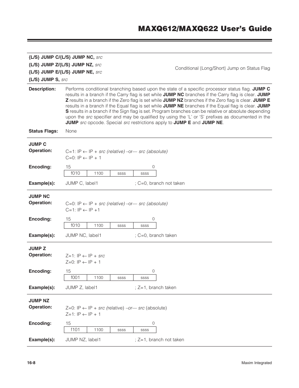 Maxim Integrated MAXQ622 User Manual | Page 218 / 255