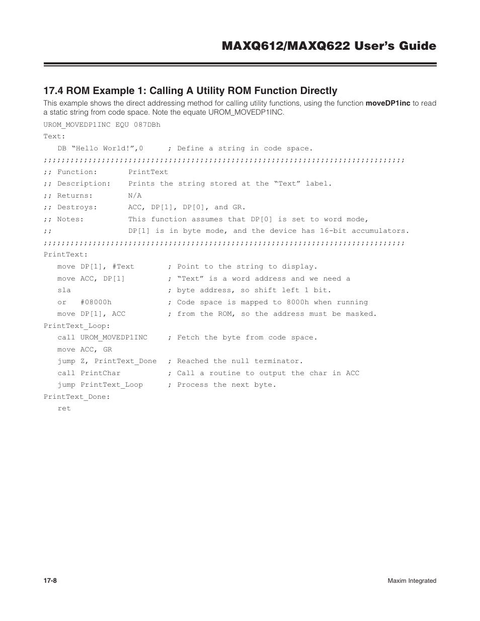 Maxim Integrated MAXQ622 User Manual | Page 244 / 255