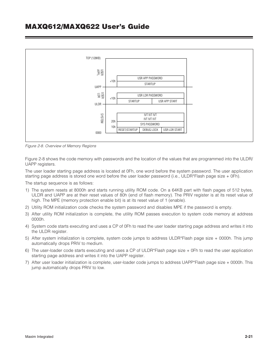 Figure 2-8 . overview of memory regions -21 | Maxim Integrated MAXQ622 User Manual | Page 25 / 255