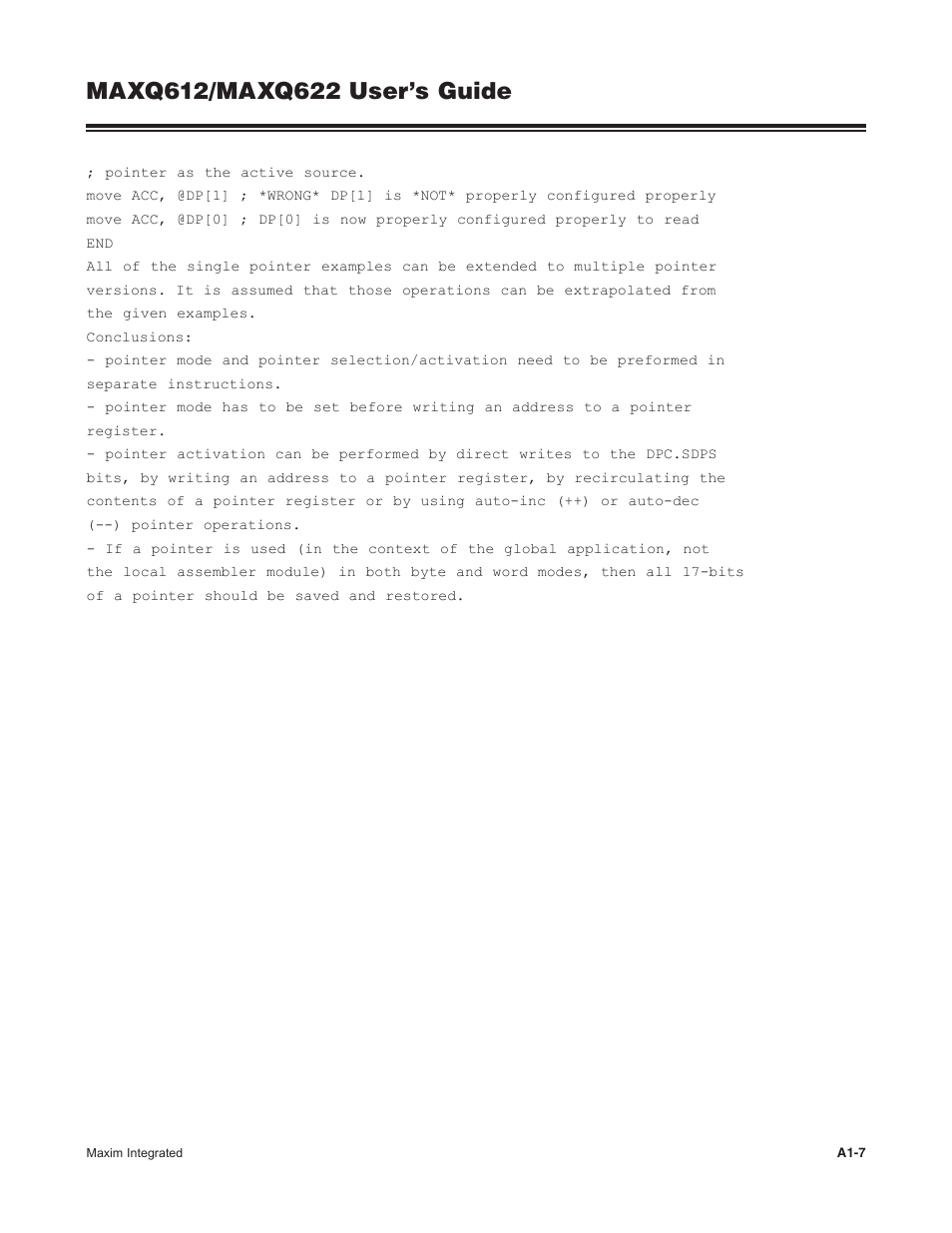 Maxim Integrated MAXQ622 User Manual | Page 252 / 255
