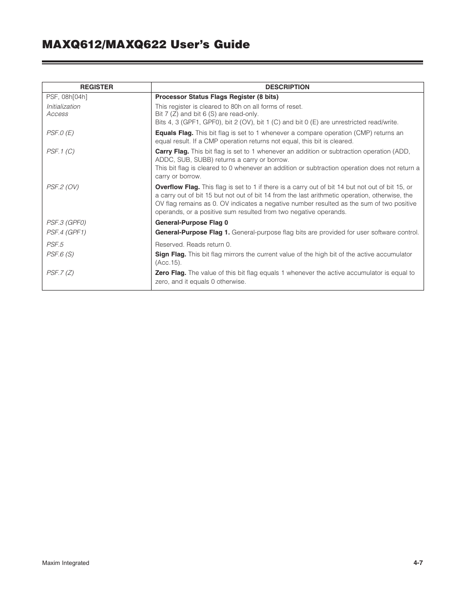 Maxim Integrated MAXQ622 User Manual | Page 63 / 255