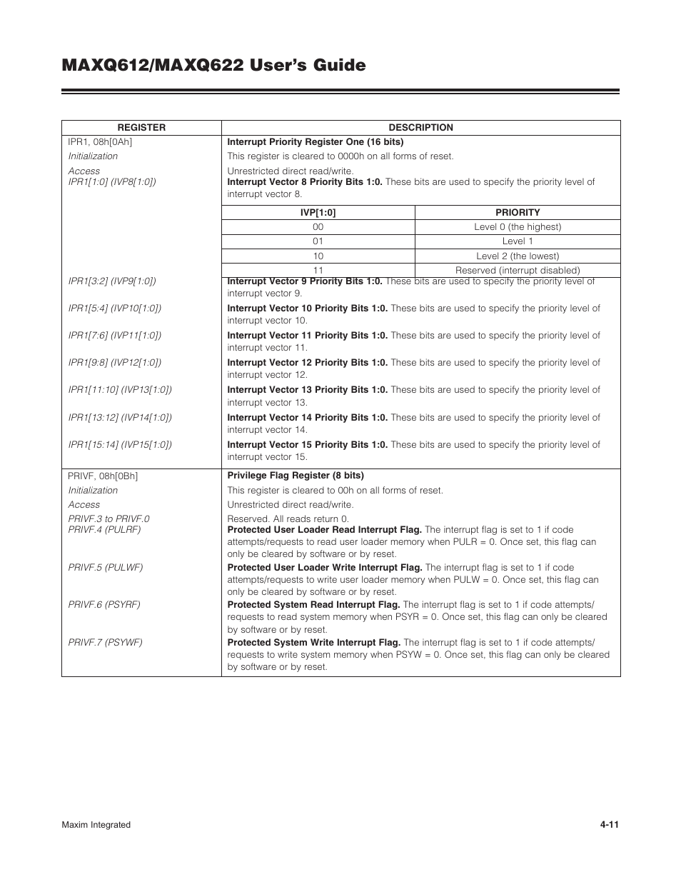 Maxim Integrated MAXQ622 User Manual | Page 67 / 255